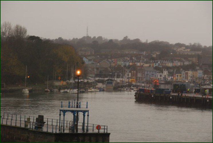 Leaving a wet windy Weymouth