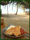 Green turtle breakfast