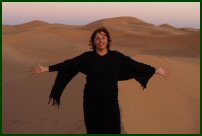 Natalie in the desert