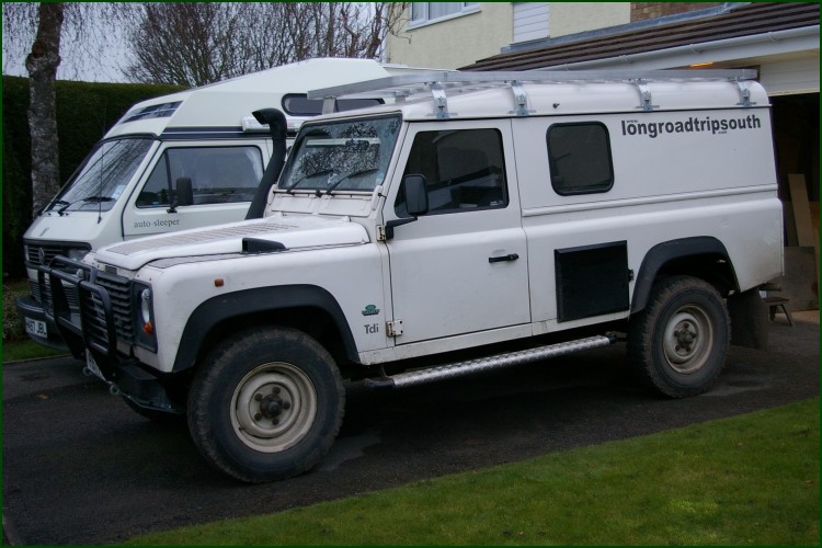 Working on the Land Rover