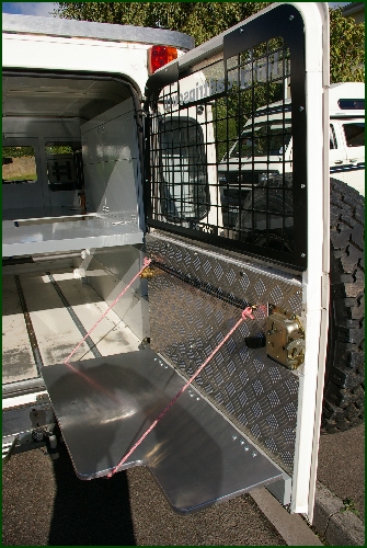 Back door, shelf down